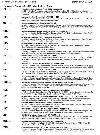 SCA2019 RESULTS - SWEEPS-5