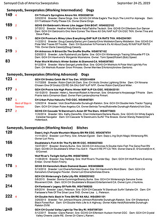 SCA2019 RESULTS - SWEEPS-6